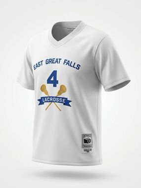 East Great Falls Lacrosse White Team Jersey #americanpie #stifler #stevestifler